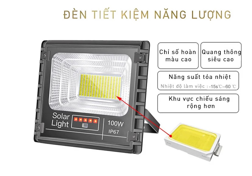 Đèn Năng lượng mặt trời MK-L9500 - tiết kiệm năng lượng