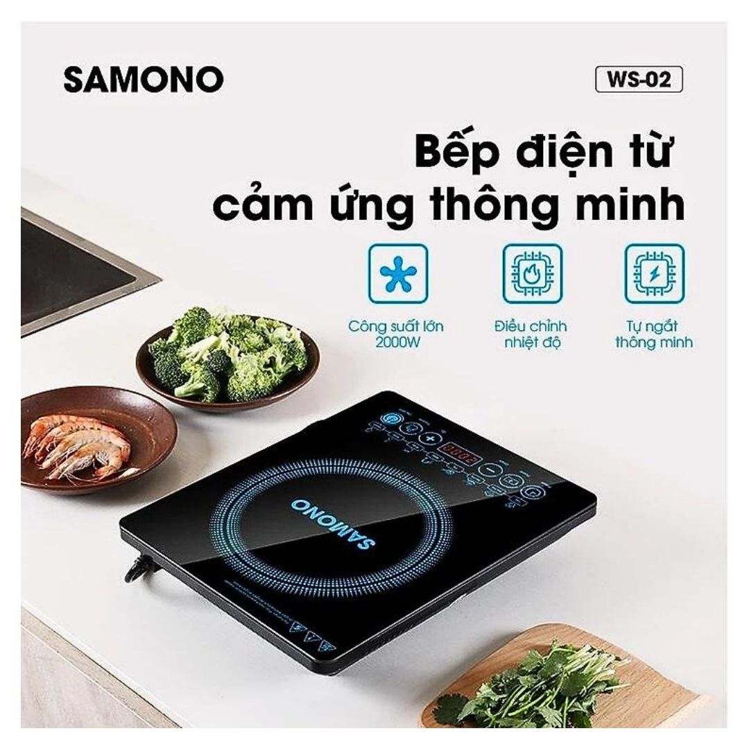 Bếp điện từ SAMONO WS-02 - Bếp từ là thiết bị điện gia dụng không thể thiếu trong mỗi gia đình, vì đó là một người trợ thủ giúp bạn hoàn thành những món ăn ngon.