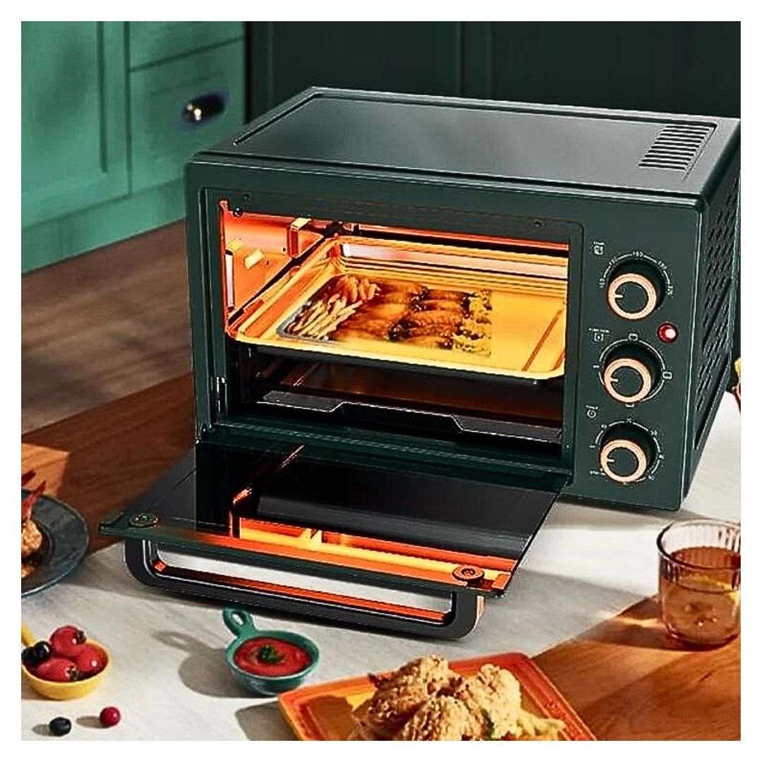 Lò nướng điện SW-E0G23 công suất 600W mạnh mẽ có thể nướng lửa trên để tăng độ giòn cho bánh. Lửa dưới để tăng độ giòn cho bánh pizza và đặc biệt là nướng bằng 2 thanh nhiệt để mẻ bánh quy của bạn chín giòn đều 2 mặt.