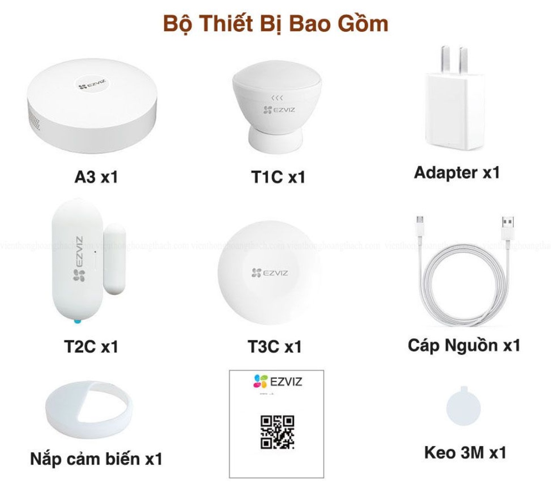 Bộ thiết bị bao gồm