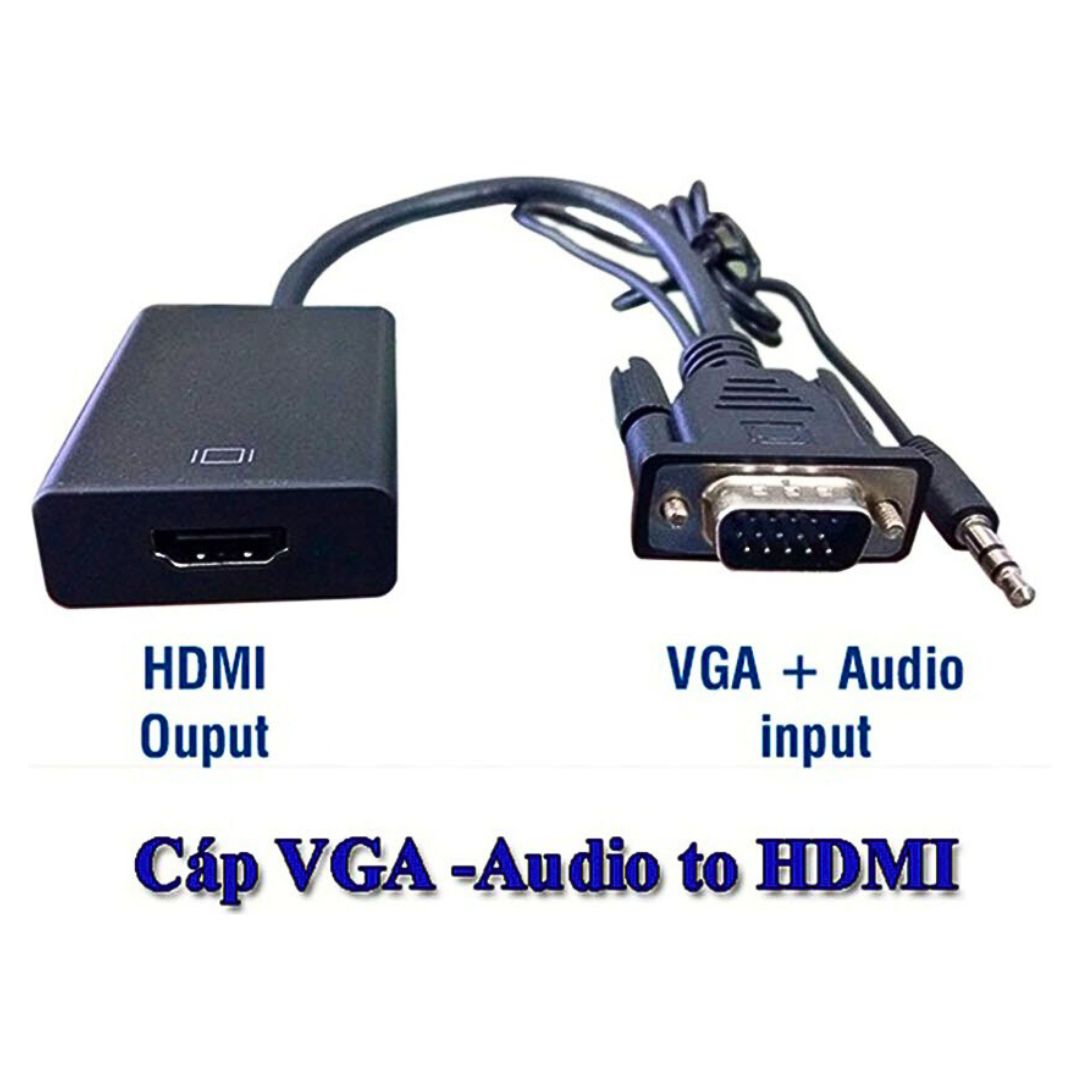 Bộ cáp chuyển VGA - HDMI BX032  là bộ chuyển đổi cổng màng hình được sử dụng nhiều.Sự cồng kềnh thậm chí bất cập vì sự “lệch khớp” của âm thanh – hình ảnh là điều không hiếm. Vì thế việc sử dụng cáp VGA đã giúp giải quyết những nhược điểm trên.