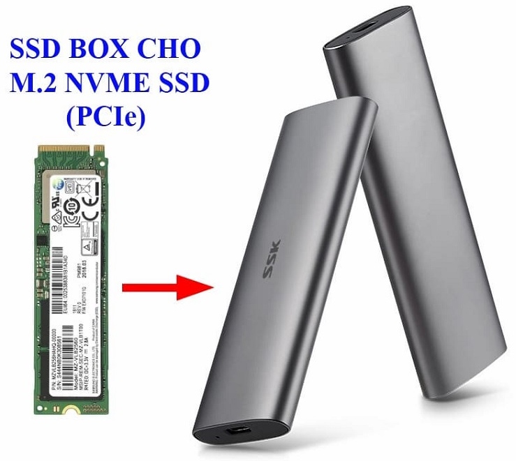 Box SSD M2 HE-C327 tích hợp chân cấm TypeC hiện đại giúp thiết bị tương thích với các cổng giao tiếp hiện nay.