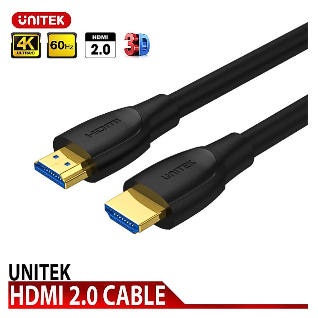 Dây cáp HDMI UNITEK 3.0M 4K C1040BK tích hợp dây Ethernet Cho phép truyền tải âm thanh hai chiều. Tốc độ kết nối và truyền dẫn mạnh mẽ, sử dụng phổ biến trong các tivi hiện đại. Truyền tải âm thanh đỉnh cao và hình ảnh chất lượng lên đến 10K, 8K/60fps hoặc 4K/120fps.