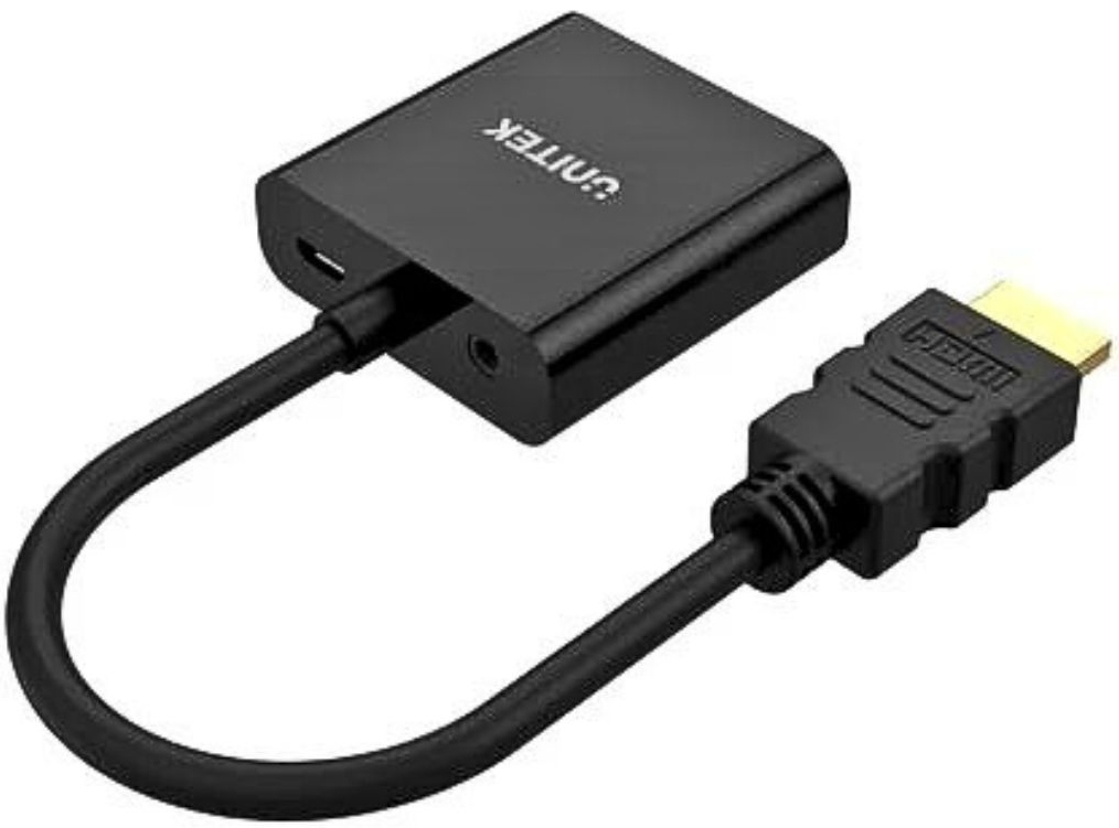 Cáp chuyển HDMI sang VGA + Audio Unitek Y-C6333 là một trong dòng sản phẩm của hãng Unitek được người sử dụng tin tưởng, đánh giá cao.Sự cồng kềnh thậm chí bất cập vì sự “lệch khớp” của âm thanh – hình ảnh là điều không hiếm. Vì thế việc sử dụng cáp HDMI đã giúp giải quyết những nhược điểm trên.