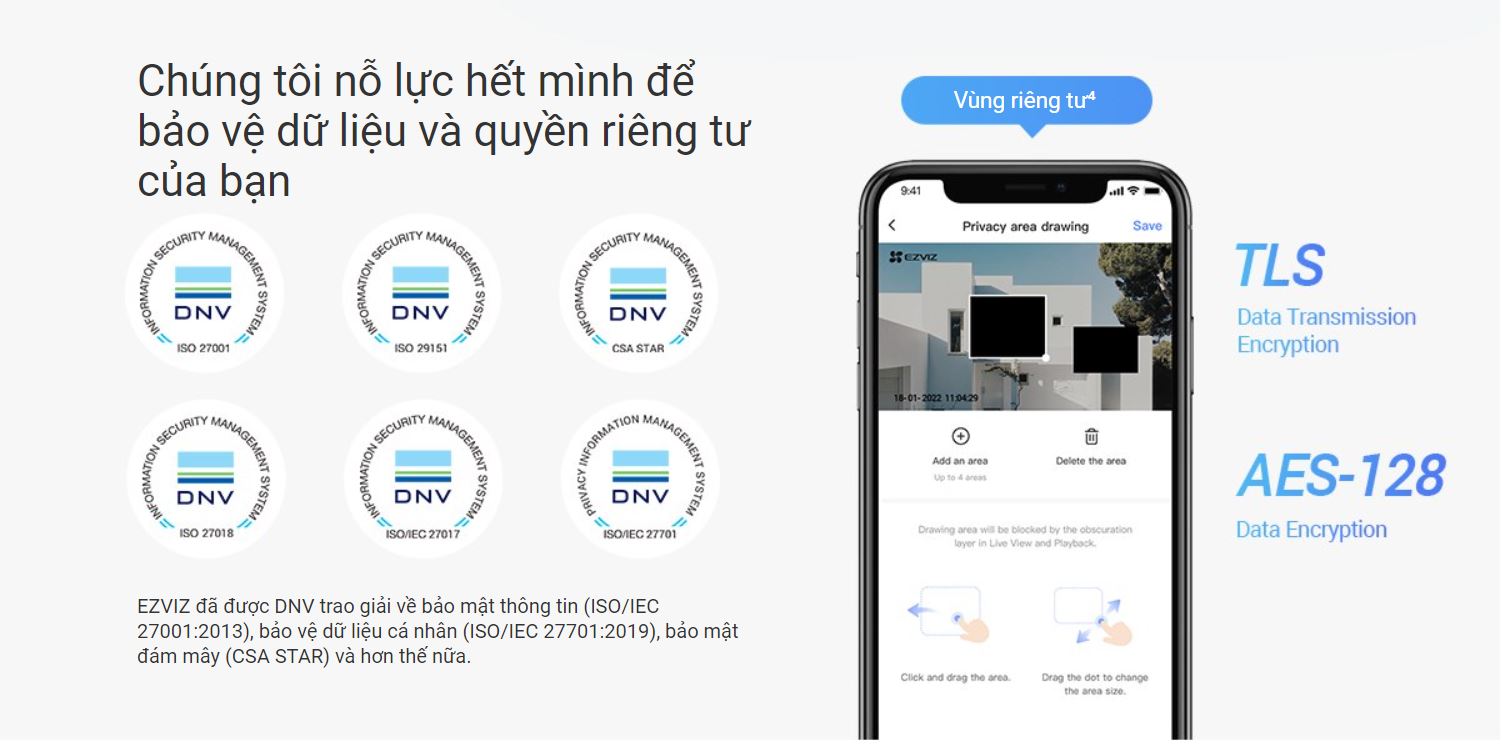 H3C bảo mật dữ liệu của bạn một cách an toàn hơn. Để đảm bảo quyền riêng tư, ống kính máy ảnh có thể được ẩn bằng màn trập riêng tư. Không người ngoài nào có thể giải mã hoặc truy cập dữ liệu.