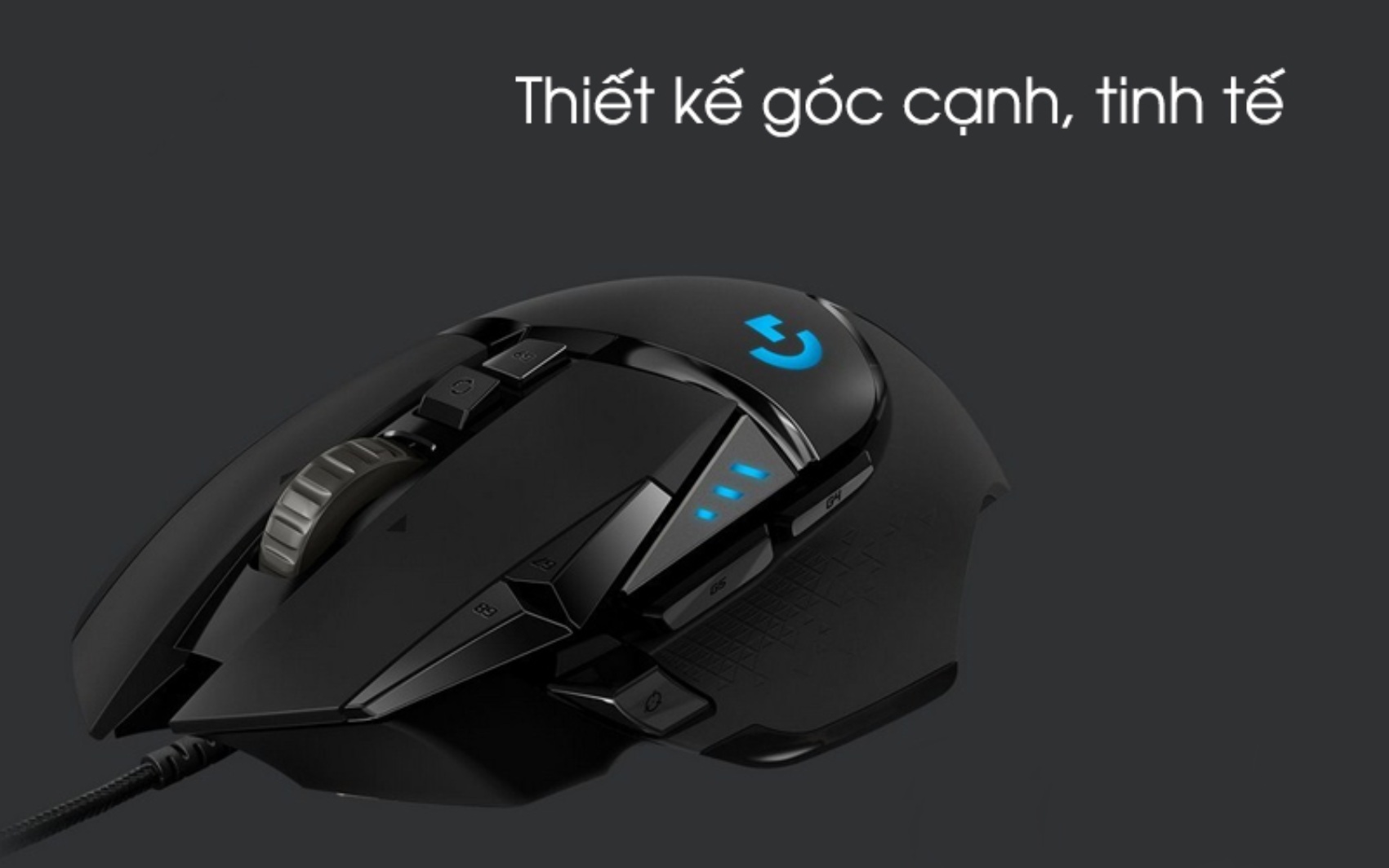 Chuột Gaming Logitech G502 Hero là chuột gaming có thiết kế ngoại hình đột phá về kiểu dáng, chức năng nút bấm so với các phiên bản củ.