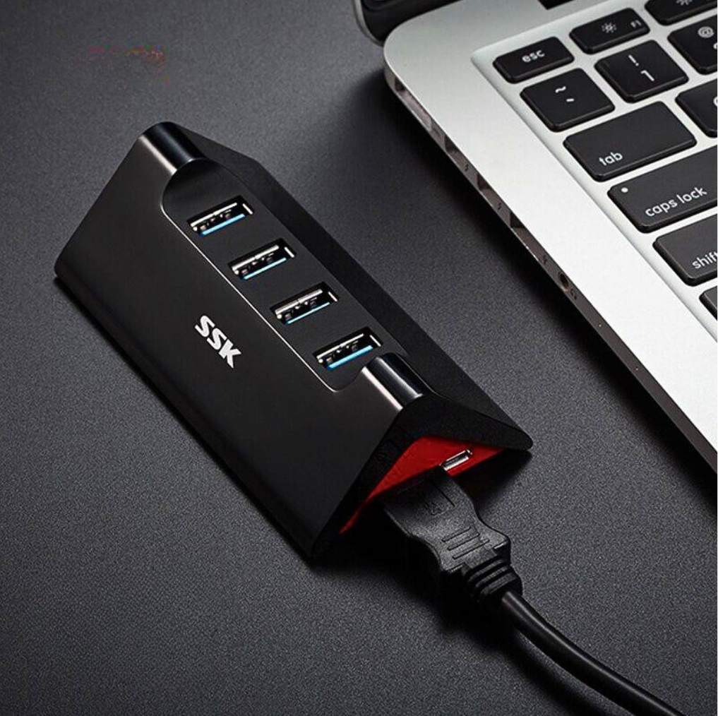 Hub USB 4 cổng 2.0 SSK là lựa chọn lý tưởng cho việc mở rộng cổng USB trên máy. Như PC, laptop, hoặc thậm chí các thiết bị di động như máy tính bảng.  Bạn có thể sử dụng nó ở nhà, văn phòng, trường học, hay khi đi du lịch.