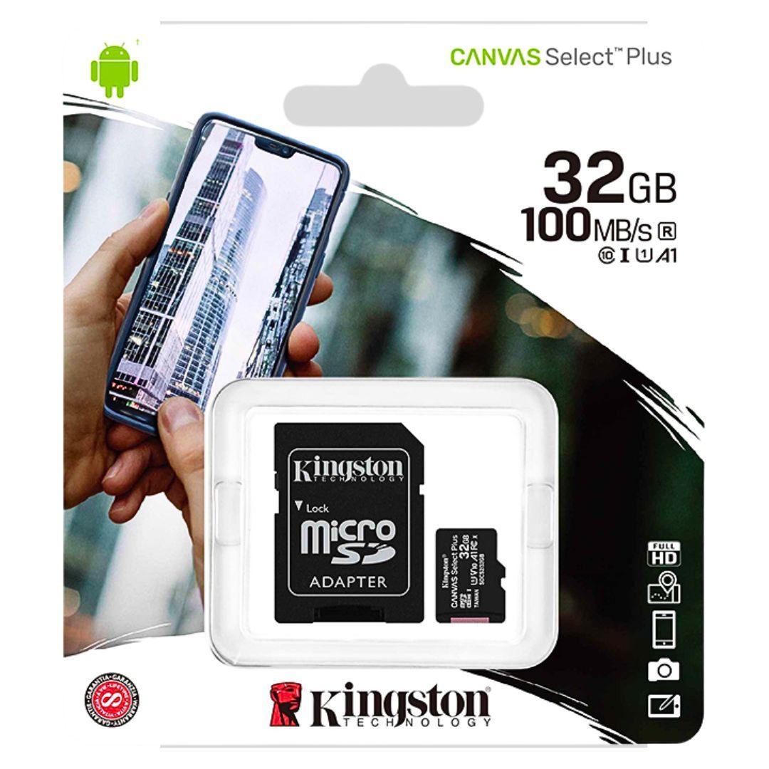 Thẻ nhớ Micro Kingston với mức dung lượng lên đến 32GB. Có thể lưu trữ được tới 5000 bức ảnh phân giải cao và các tài liệu khác. Tha hồ cho bạn sử dụng.