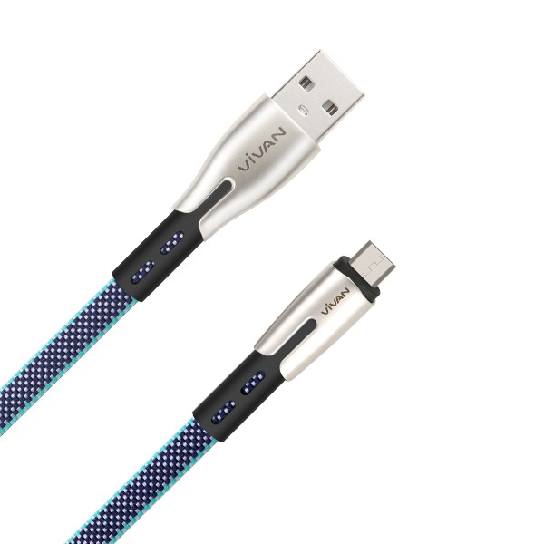 Cáp USB to Micro 2.4A VIVAN BTK-M - đầu cấm sử dụng rộng rãi