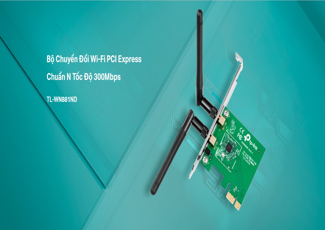 Card thu wifi TP-Link WN881ND 2 Anten cho phép bạn kết nối mạng không dây và truy cập tốc độ cao. Cung cấp tốc độ không dây lên đến 300Mbps, chơi game trực tuyến, phát video HD trở nên tiện lợi hơn.