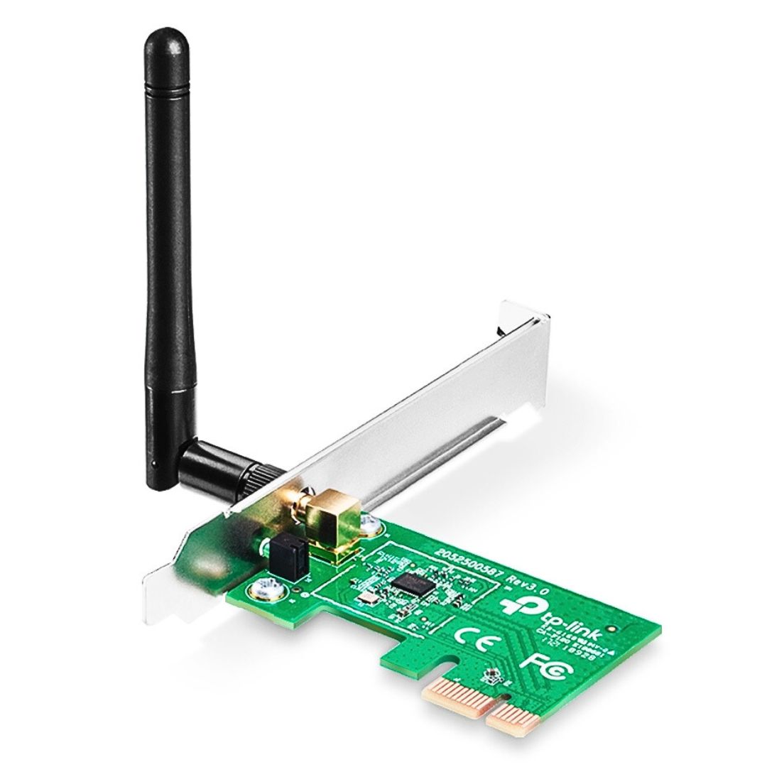 Card thu wifi TP-Link WN781ND 1 Anten được thiết kế để cung cấp hiệu suất không dây hoàn chỉnh. Có thể chuyển đổi kết nối cố định xuống thông qua máy tính để bàn với kết nối PCI Express.